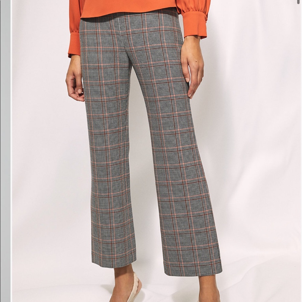 Wilfred kick flare pants in plaid